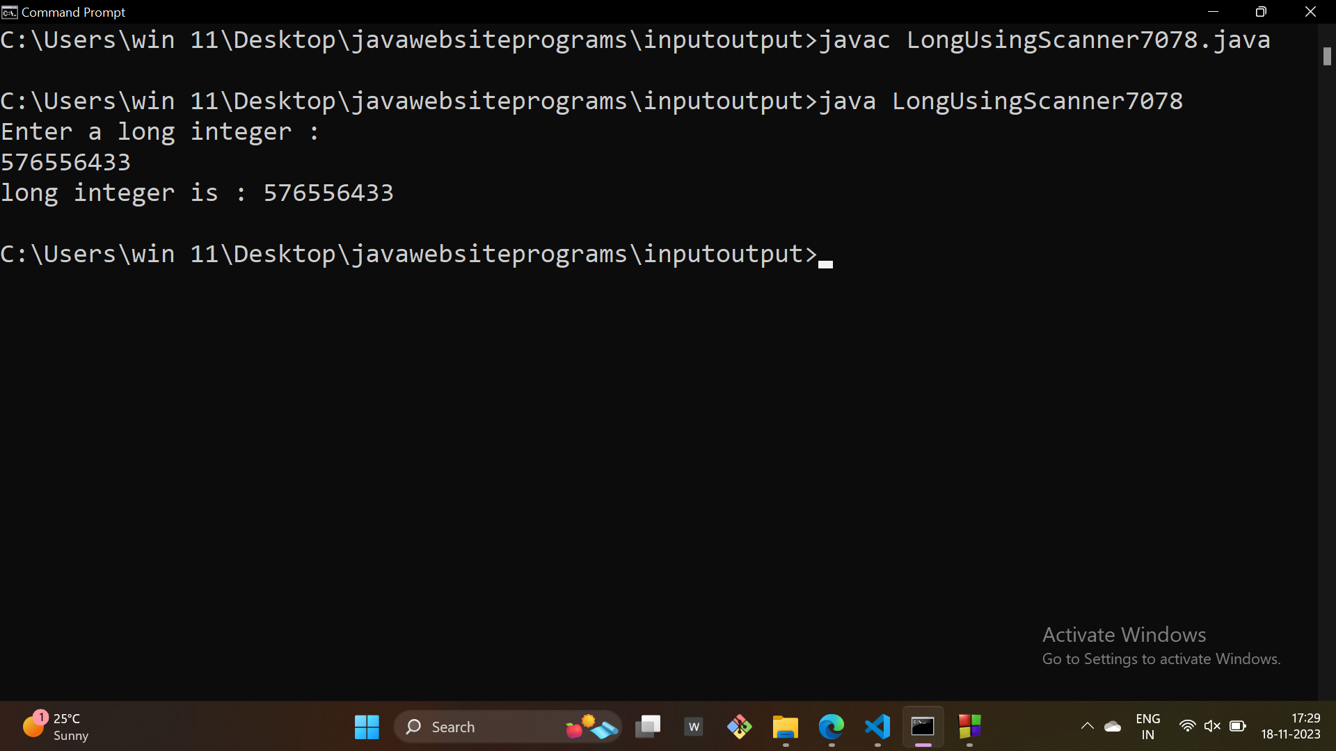 output